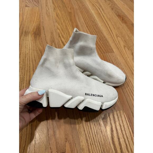 Balenciaga Recycled Speed Knit Sneakers Size 7 - Picture 1 of 12